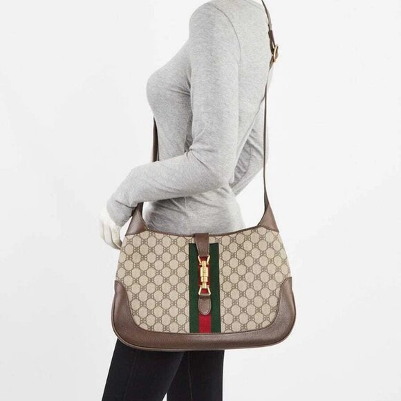 Balenciaga x Gucci Beige/Ebony Coated Canvas/Leather The Hacker Project 1961 ... - Picture 2 of 10